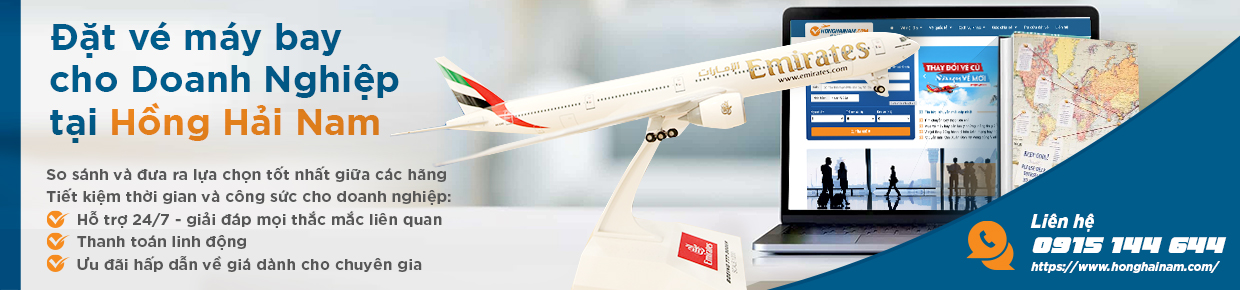 Đặt vé máy bay cho doanh nghiệp - Vé máy bay Hồng Hải Nam